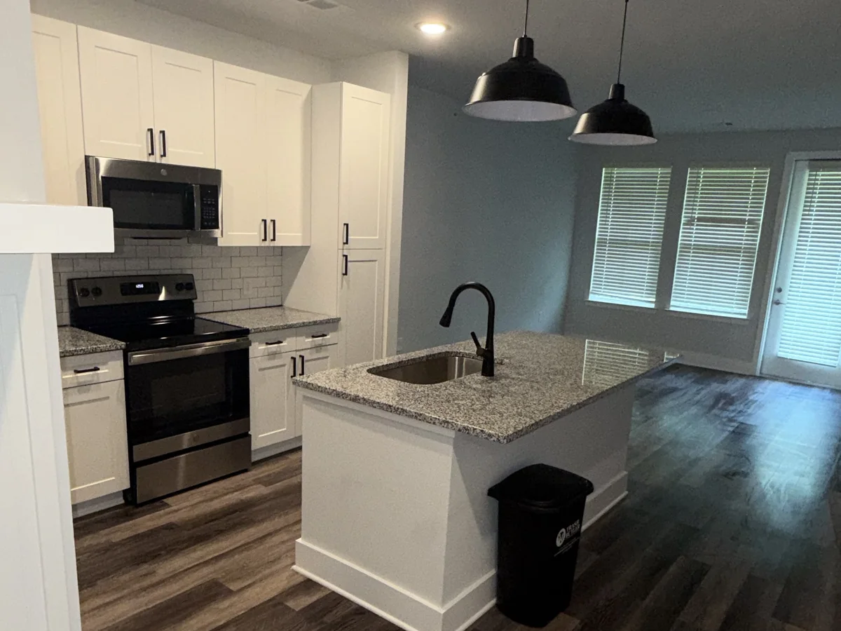 Kitchen with island