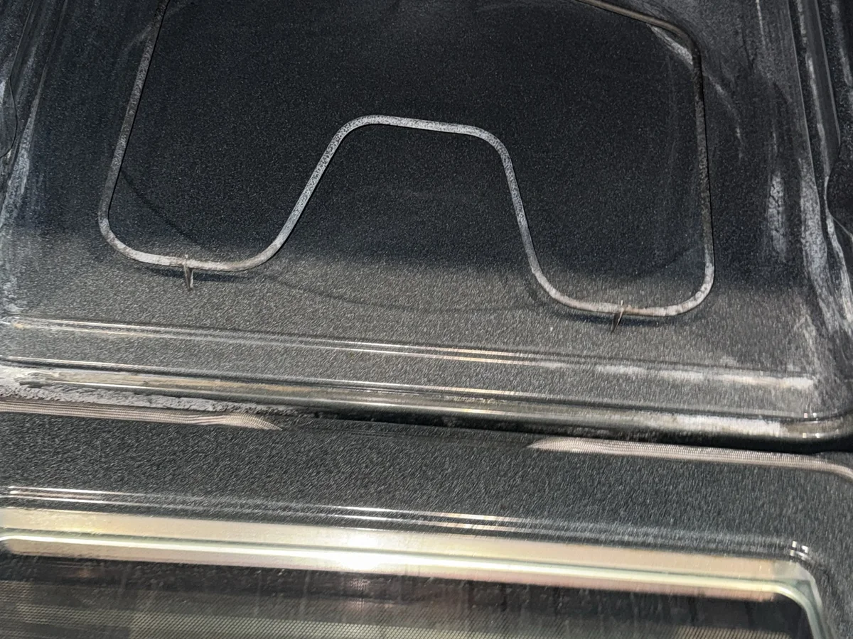 The same oven after deep cleaning
